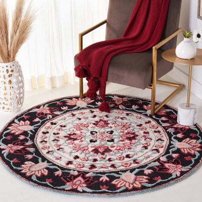Dajsha Hand Tufted Wool Floral Rug