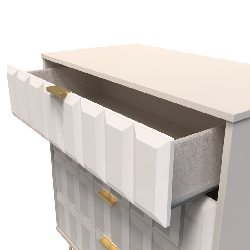 Allem 77cm W 4 - Drawer Chest of Drawers, Kashmir Gloss/Kashmir