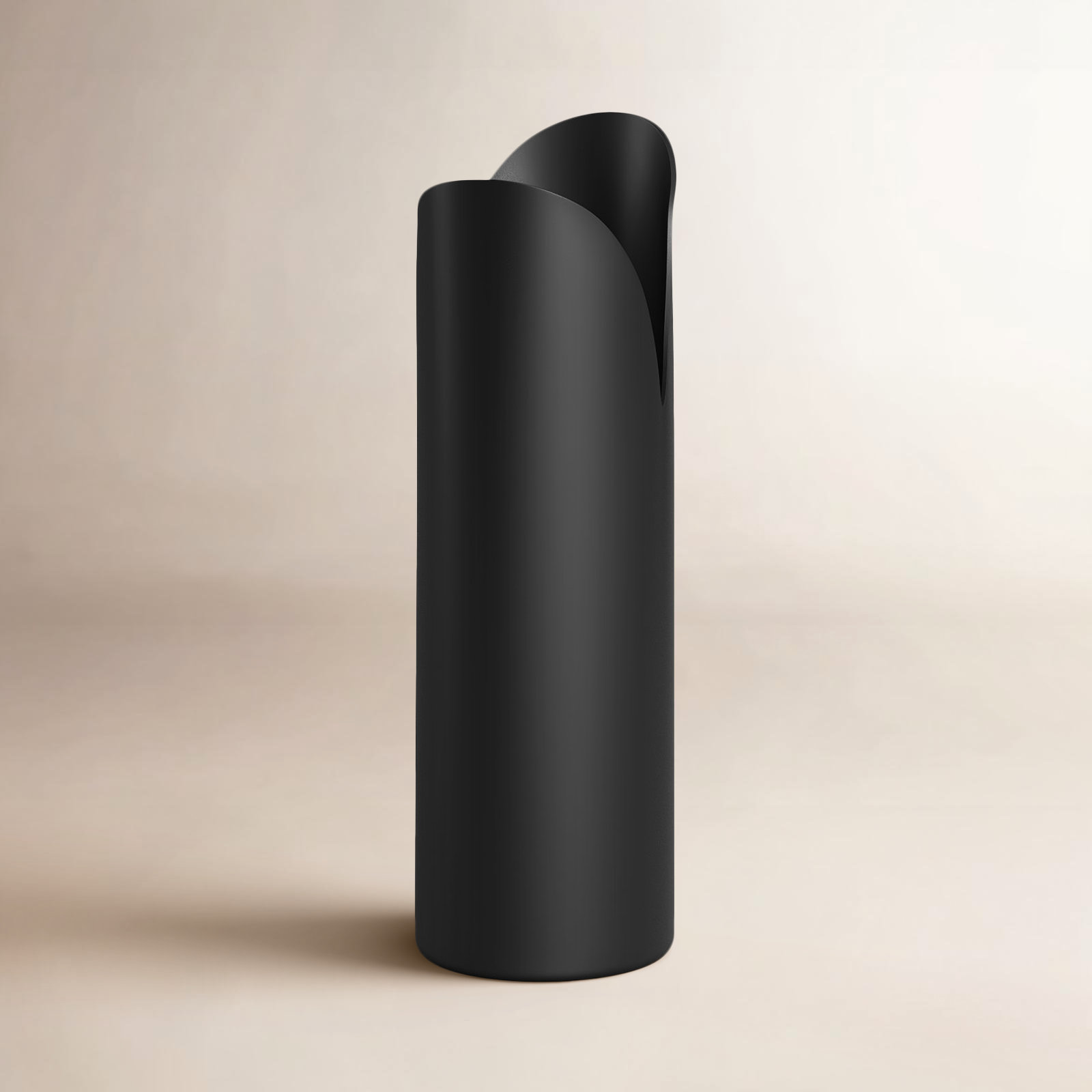 Jenny Iron Table Vase, Black, 15.75" H x 5" W x 5" D