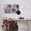 «Happy Hour flamants roses», ensemble de 2 toiles d'art sur toile par Yvette St. Amant-1096560174