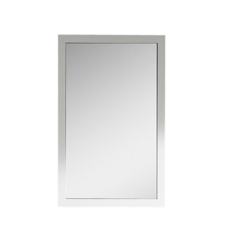 Phares Wood Wall Mirror, 33.5" H x 21.63" W, White