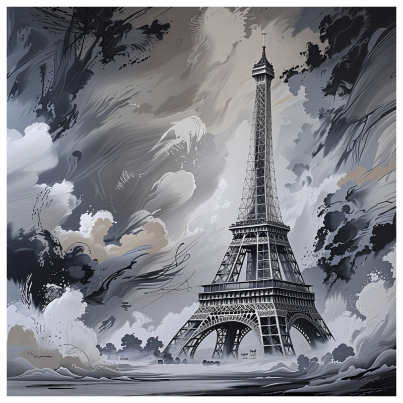 Rideaux de fenêtre Eiffel, voilages et rideaux occultant - 1 panneau, Blockout, 50" x 80" - 1 Panel
