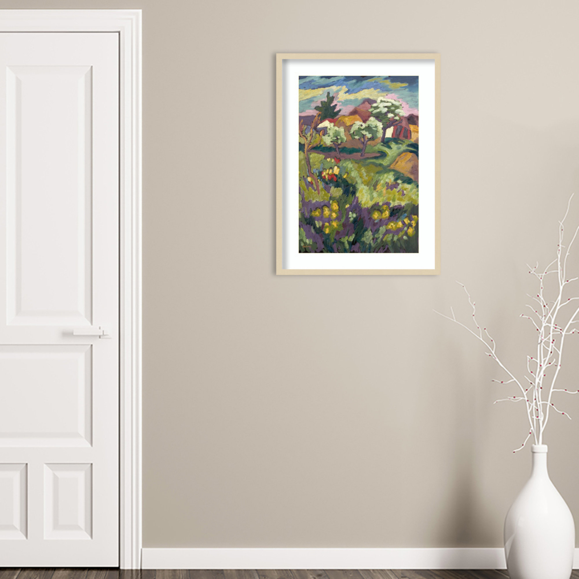 Fayra Garden Of My Childhood Framed On Paper by Fayra Print, Brown, 33" H x 25" W x 1" D