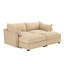 Canapé rembourré avec repose-pieds mobile et rangement-194052583
