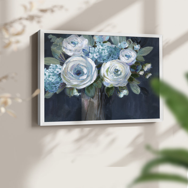 Midnight Blues - Imprimé encadré - Restickable, H 22 po x l 28 po, Blanc