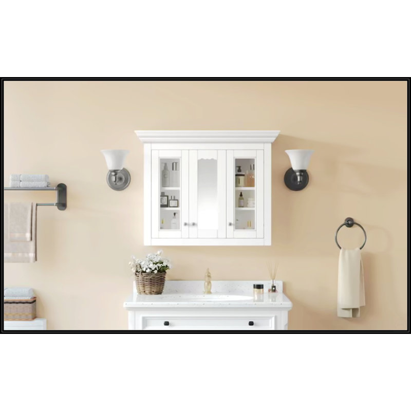 35" Bathroom Medicine Cabinet With Mirror