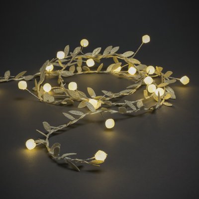 Leaves with Pearls Novelty String Lights