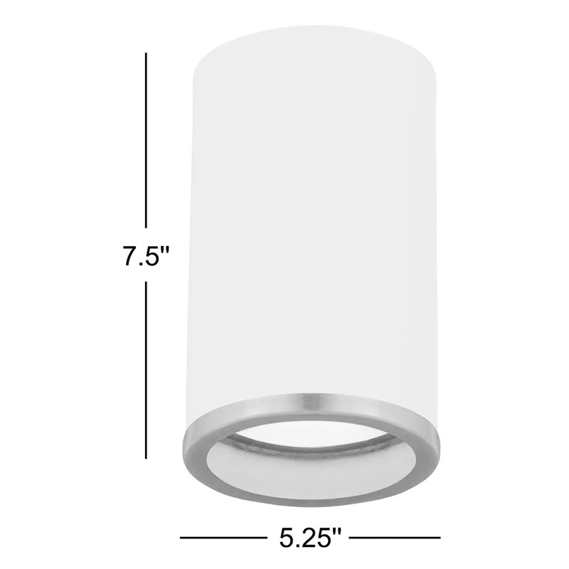 Haefner Flush Mount, White