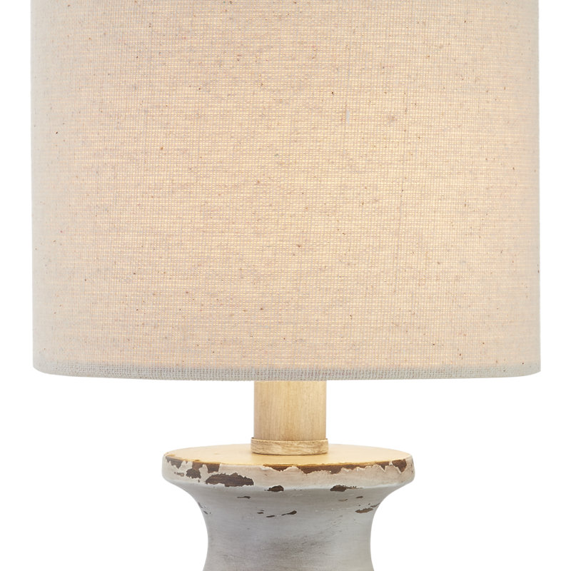 Ensemble de lampe de table 12,25 po gris vieilli