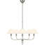Griffin 31" Chandelier with Linen Shades-1307963374