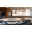 Tapis chinois antique en laine multicolore