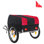 Remorque porte-vélo pliable robuste avec housse imperméable amovible - capacité de 88 lb, roues tout-terrain de 16 po pour le camping, l'épicerie et l'extérieur