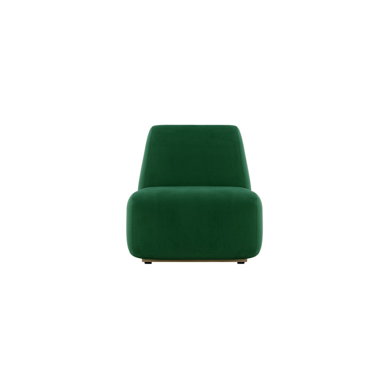 Dilly Upholstered Armchair, Dark Green