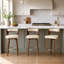 Tabouret de bar et de comptoir pivotant en similicuir-175145998