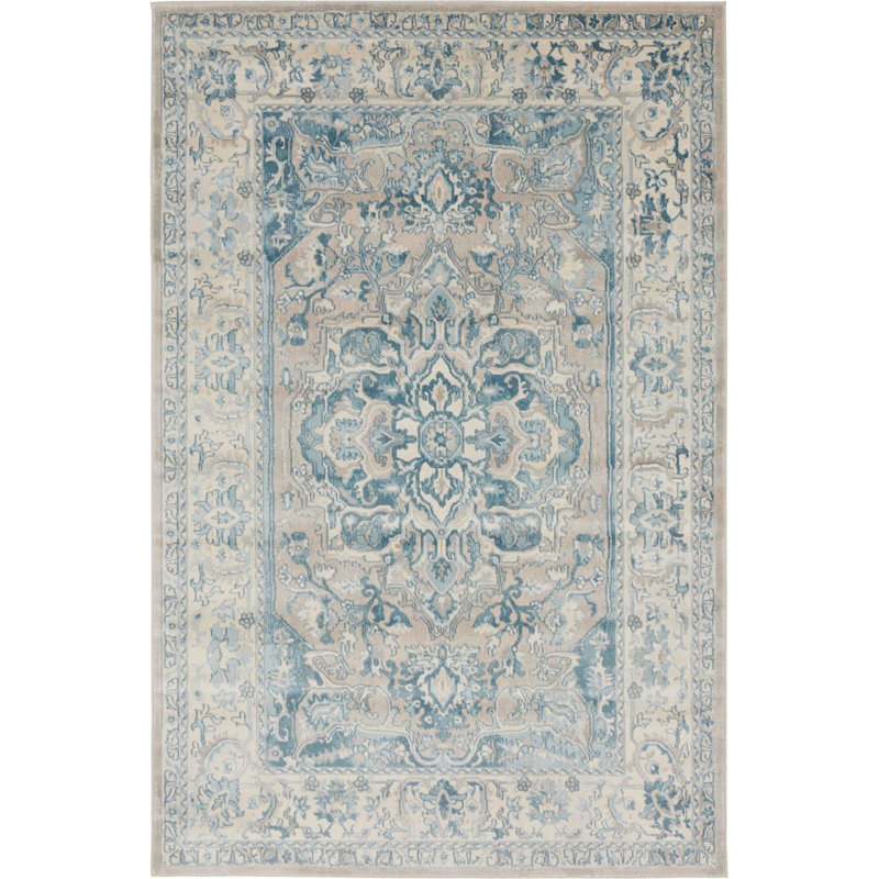 Ikat Indoor Rug, Rectangle 4' x 6'