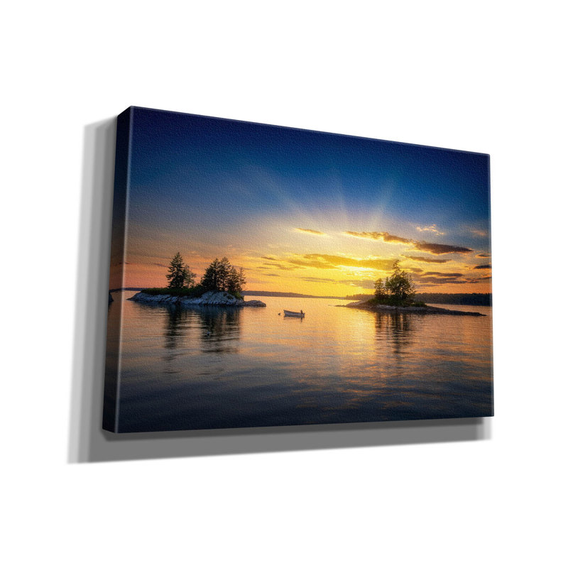 'Beyond The Sundown' by Rick Berk Canvas Wall Art