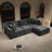 108.3*68.9"Modular Sectional Sofa Seat,Upholstered Compressed Couch