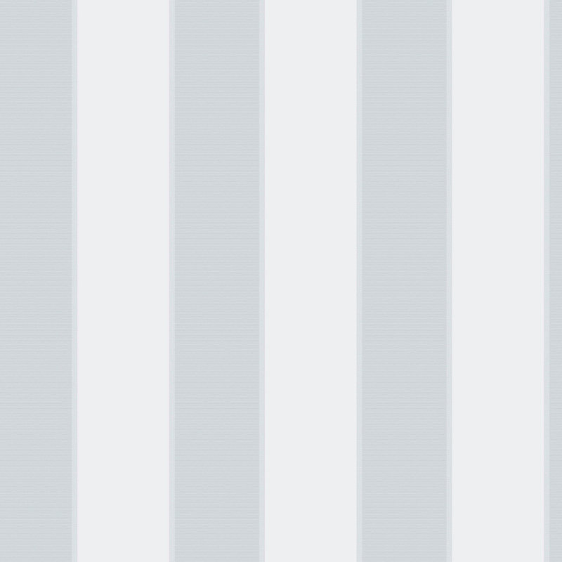 Traditional Stripe 10m x 53cm Textured Matte Wallpaper Roll, Blue/Silver