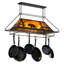 Bear at Lake 2 - Light Steel Handcrafted Rectangle Chandelier Pot Rack