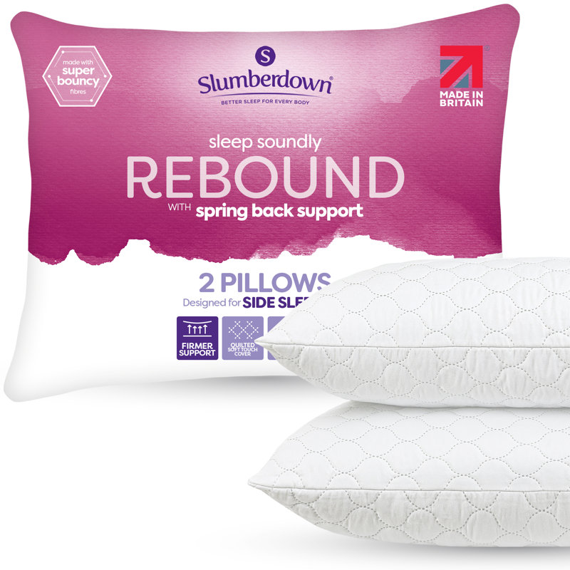 Sleep Soundly Rebound Super Support Pillow, 2 Pack