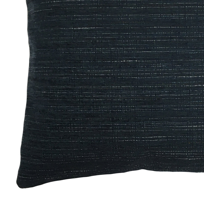  Housse de coussin d'extérieur carré et insert, 26 po x 26 po, Bleu marine