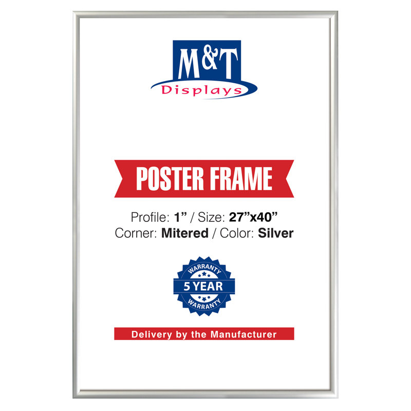 Cadre photo Snap, Argent, 40 po x 27 po