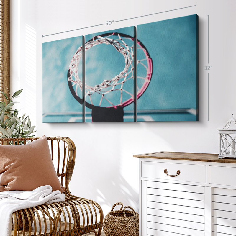 «Basketball Hoop», 3 pièces, H 32 po x l 50 po x P 1,25 po