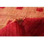 Tapis rouge foncé en laine noué à la main de conception unique 9 pi x 12 pi 1 po Leriah