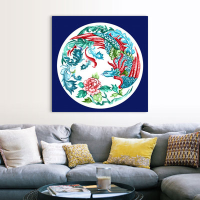 " Peacock In The Garden " by Eva Watts Painting Print