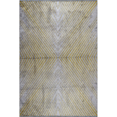 Rapture Gray/Yellow Luxury Area Rug