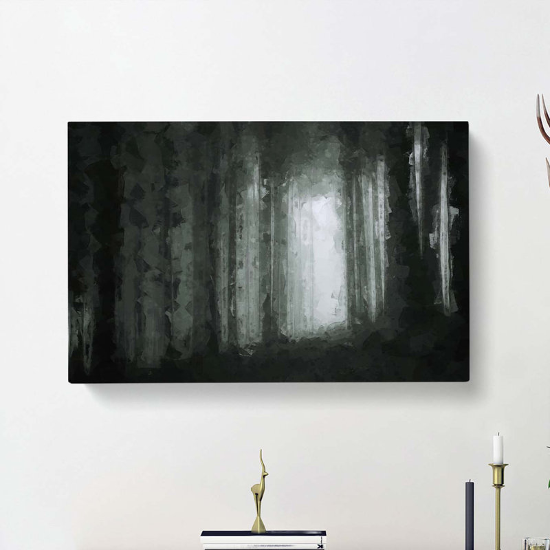 Twilight Forest in Abstract - Wrapped Canvas, 60cm H x 91cm W x 3cm D