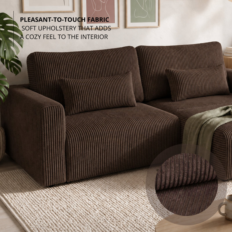 Sectional, Brown POSO 6