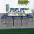 Amher 10 - Person 49.21'' Long Dining Set with Cushions-3150703-104729638
