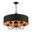 Lustre suspendu 5 lumières or doux-2143442458