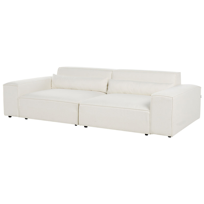 Netanya 2 Seater Sofa, White Boucle