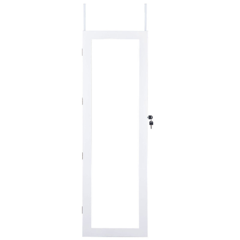 Christiana 14.5'' Wide Over-the-Door Jewelry Armoire, White