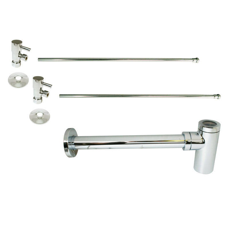 Ensemble d'alimentation pour lavabo sur pied Westbrass, Nickel poli