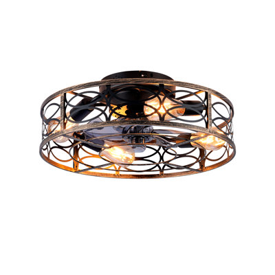Ventilateur de plafond en cage 20 "avec lumière