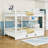 Queen Over Queen Wood Bunk Bed With Trundle-739143968