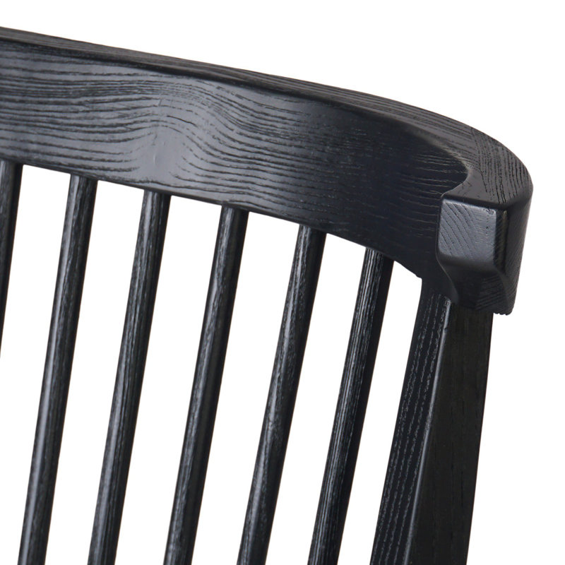 Tullio Upholstered Dining Chair, Black Ash