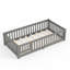 Lit simple avec garde-corps et porte pour enfants, gris-1455257491-1455257492