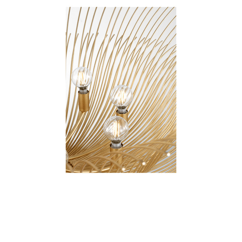 Dorelle Chandelier, 27.63" H x 42" W x 42" D