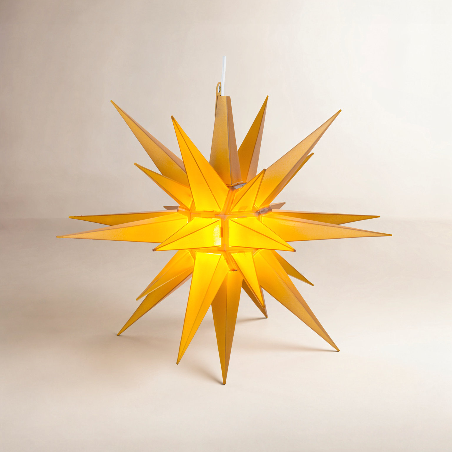 Moravian Star Lighted Outdoor Display, Gold