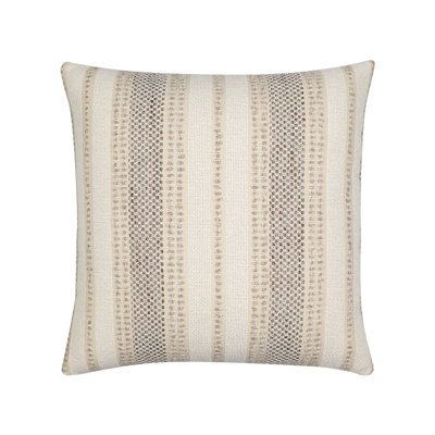 Axis Travertine Textural Stripe Indoor & Outdoor Woven Accent Pillow & Insert