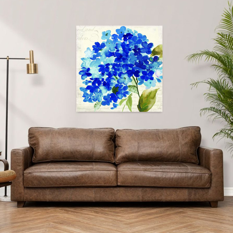 Hampton Hydrangea II, délicat hortensia biologique élégant, art floral naturel, H 36 po x l 36 po