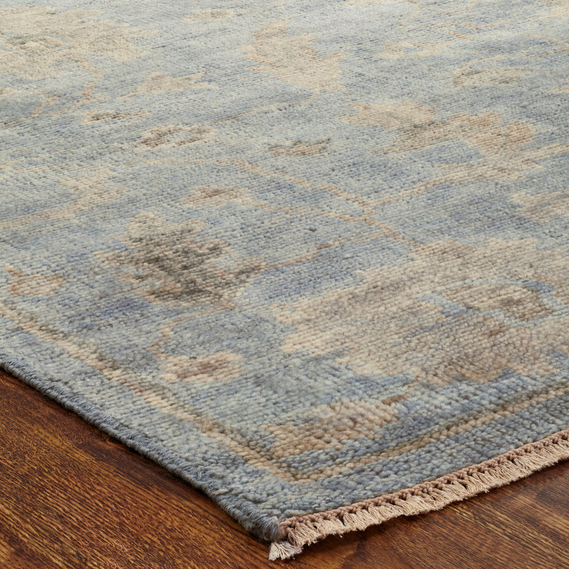 Pilon Wool Flroal Area Rug, Rectangle 10' x 14'