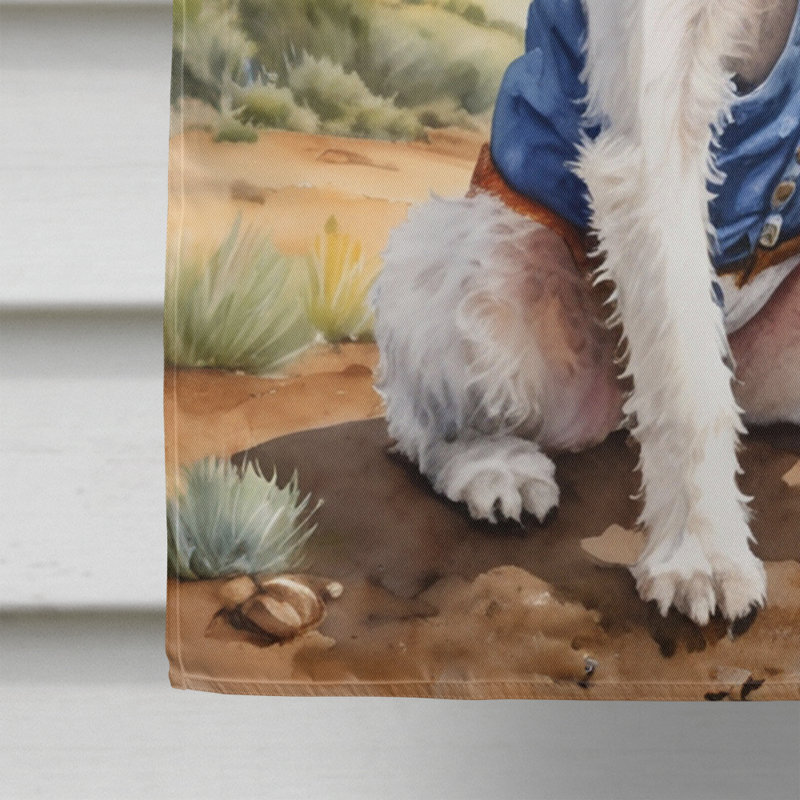 Drapeau Cowboy Welcome House, Fox terrier