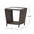 Patio Side Table Outdoor Round End Table