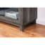 Grey Walnut Finish 70 - Inches Wide Tv Console With Built In Fireplace And Heater, 11 Temperature Settings, 7 Flame Colour Possibilities, Timer, 2 Cabinets Shelf Led , 15.5 Depth, 25 Height, 116 Lb