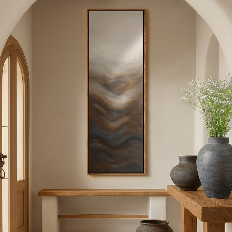Très grand art mural rétro encadré pour art classique, Naturel